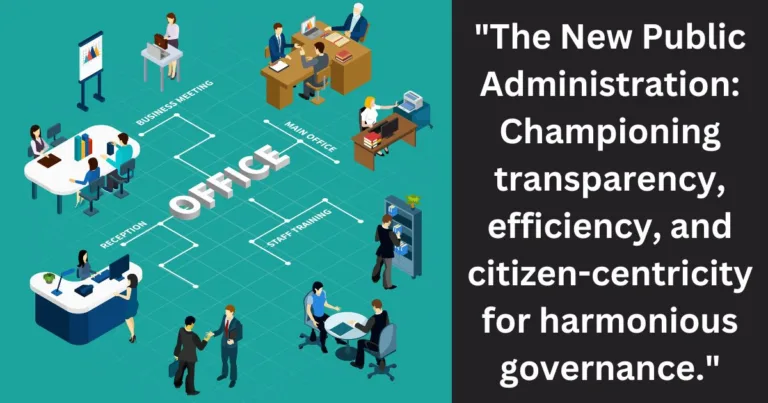 The New Public Administration